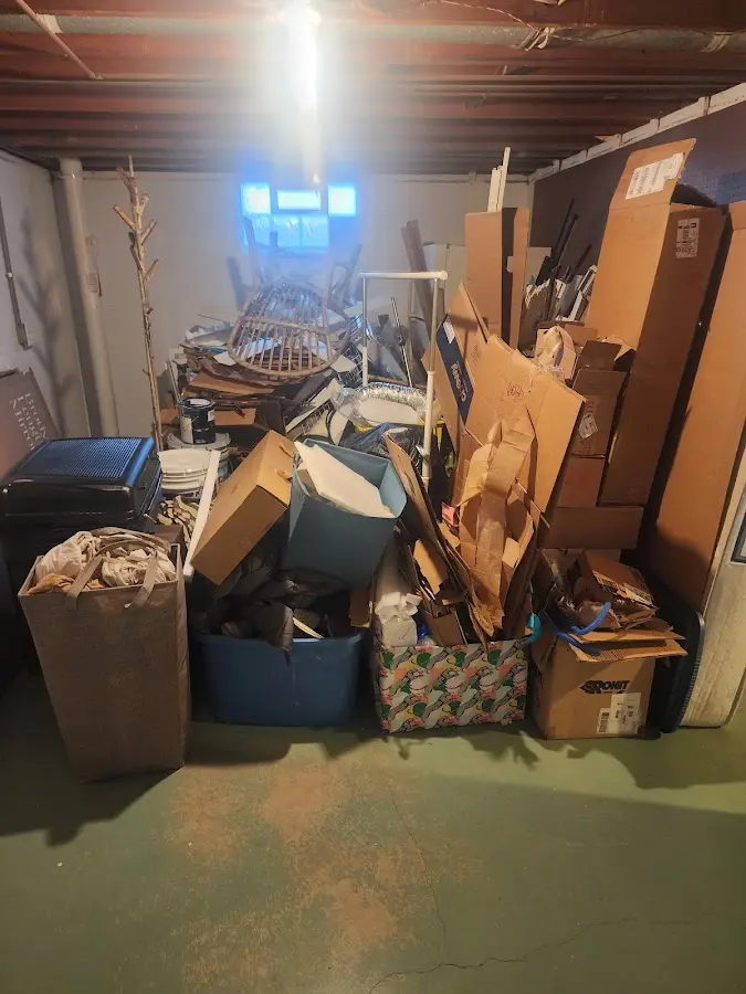 Roll-off dumpster container at job site for Roll Off Dumpster Rental in Anadarko